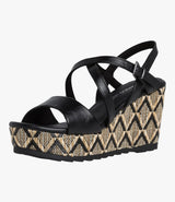 Marco Tozzi 28371-28 Black Wedge Sandal