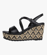 Marco Tozzi 28371-28 Black Wedge Sandal
