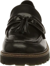 Marco Tozzi Ladies Black Chunky Loafer Flat