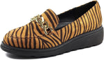 Lunar Serene Womens Zebra Print Loafer