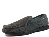 Goodyear Men's Eisenhower Grey Check Tweed Styled Slipper