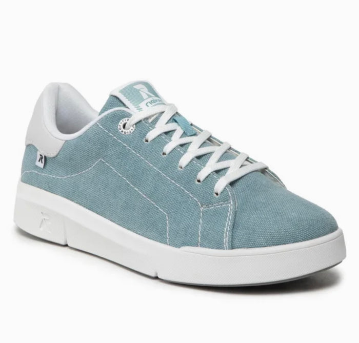 Rieker 41903 Ladies Blue Textile Trainers