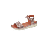 Modella Ava Ladies Rose Gold Leather Sandals