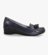 Montana Navy Tassle Shoe