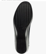 Natasha Ladies Black Elasticated Comfort Shoe