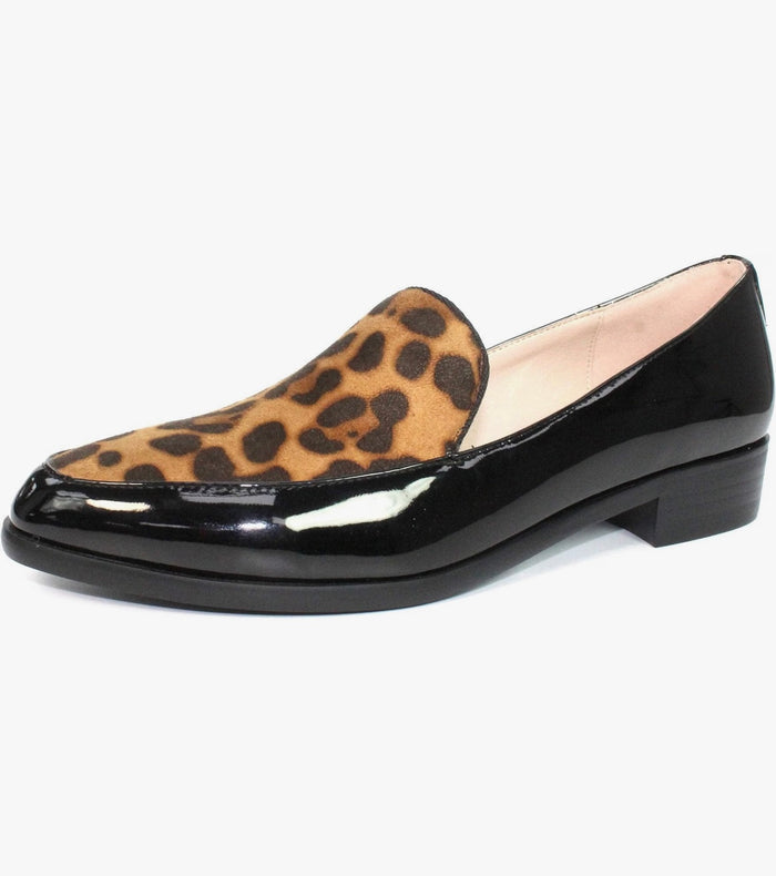 Reegan Ladies Leopard Print Loafers