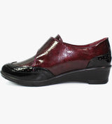 Nell Ladies Burgundy Casual Shoes