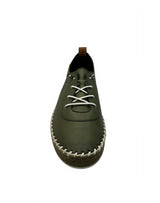 Shoozy Ivy Ladies Khaki Leather Shoes