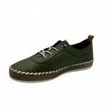 Shoozy Ivy Ladies Khaki Leather Shoes