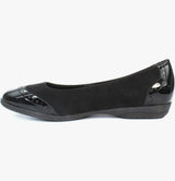 Evisa Ladies Black Comfort Pumps