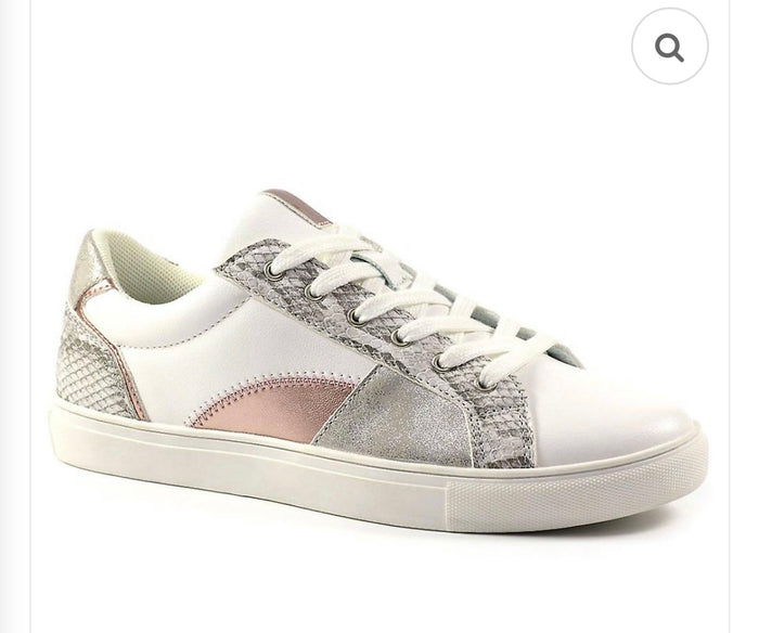 Dusty Ladies Silver Multi Trainers