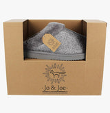 Ladies Sparkle Dark Grey Slippers