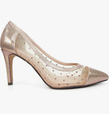 Cleopatra Rose Gold Pointed Court Shoes