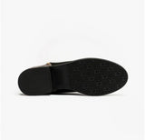 Lotus Anneka Ladies Black Snake Print Ankle Boots
