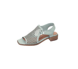 Modella Beatrice Ladies Mint Leather Low Heeled Sandals