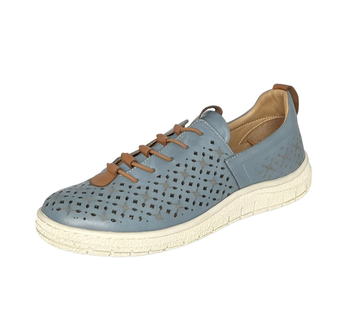 Modella Zara Ladies Sky Blue Leather Shoes