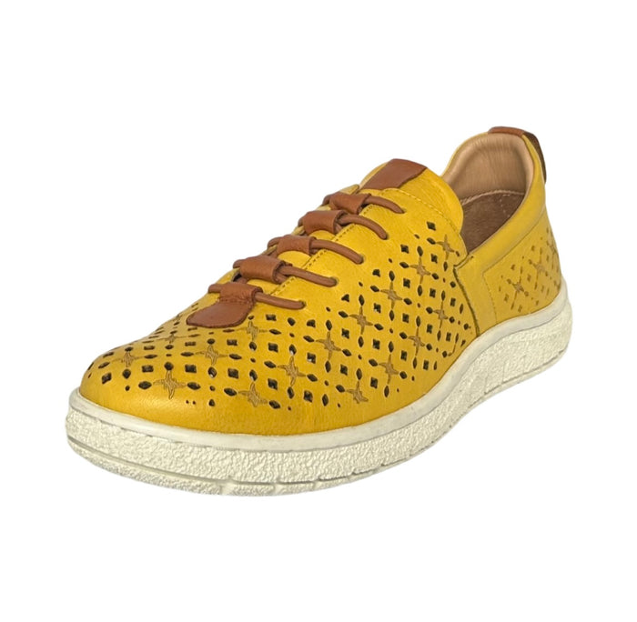 Modella Zara Ladies Yellow Leather Shoes