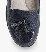 Montana Navy Tassle Shoe