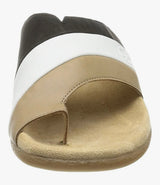 Rieker Ladies Beige multi toe post mule sandals