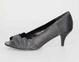Dalia Black Peep Toe Court Shoes