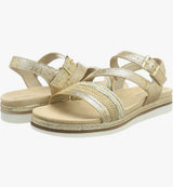 Marco Tozzi Ladies Gold Sandals