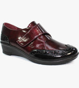 Nell Ladies Burgundy Casual Shoes