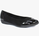 Evisa Ladies Black Comfort Pumps