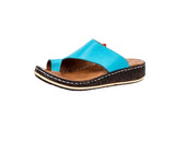 Modella Alice Ladies Aqua Toe Loop Sandals