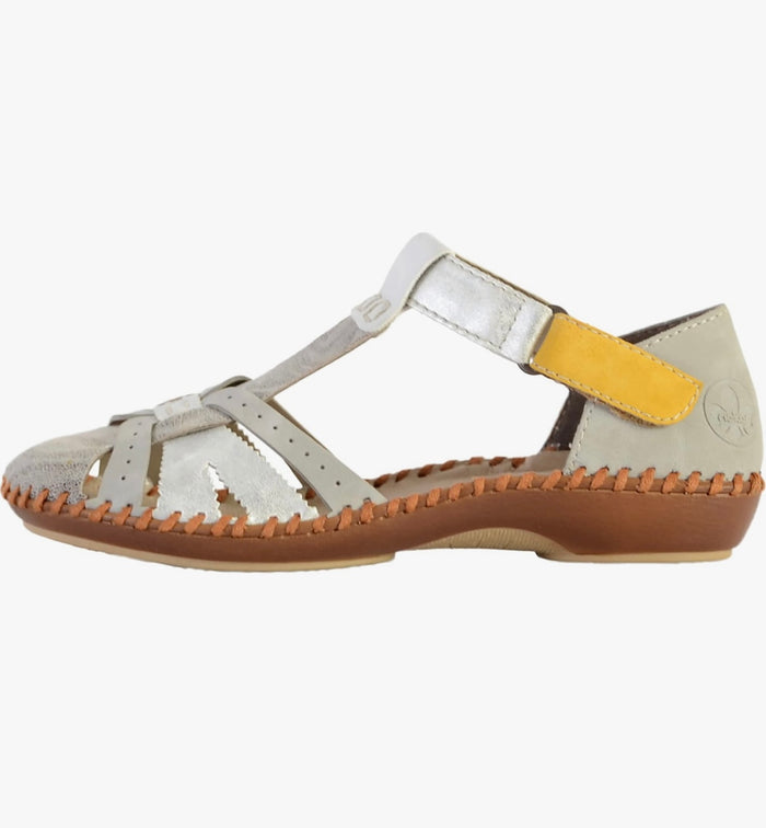 Rieker Women’s T Bar Leather Sandals