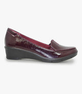 Elsbeth Burgundy Patent Ladies Shoes