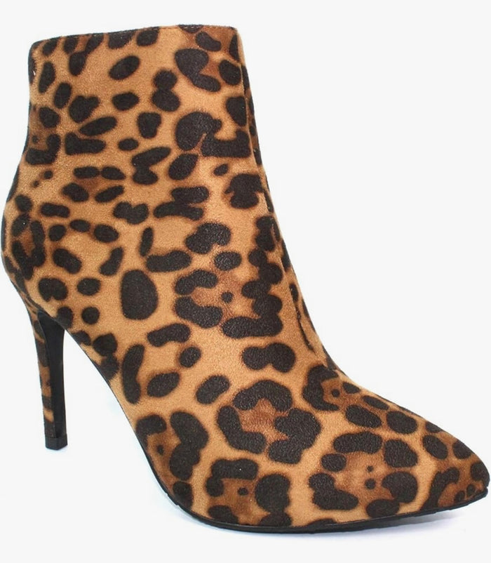 Cheska Ocelot Ladies Heeled Boots