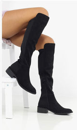 Neptuno Ladies Black Long Boots