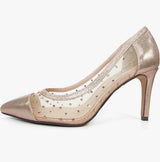 Cleopatra Rose Gold Pointed Court Shoes
