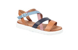 Modella Have Ladies Tan Multi Leather Crossover Sandals