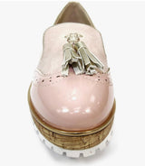 Michaela Ladies Pink Tassel Wedge Shoes