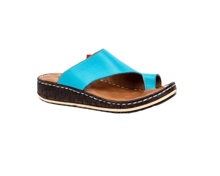 Modella Alice Ladies Aqua Toe Loop Sandals