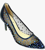 Argo Ladies Navy Mesh Court Shoe