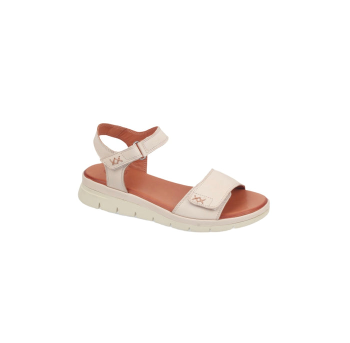 Modella Ava Ladies Cream Leather Sandals