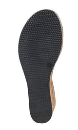 Cipriata Danta Ladies Black Leopard Print Wedge Sandal