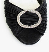 Sienna Peep Toe Black Heels