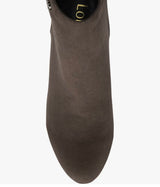 Lotus Cassandra Grey Print Suede Effect Boots