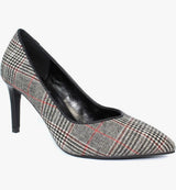 Samia Ladies Tartan Print Court Shoes