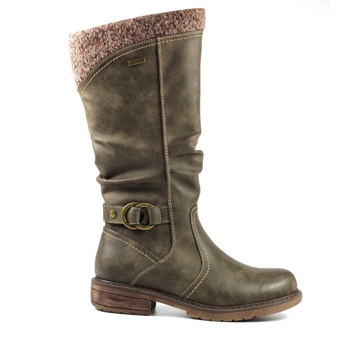 Spire Ladies Taupe Calf Length Waterproof Boots