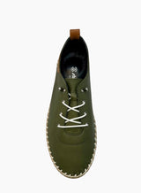 Shoozy Ivy Ladies Khaki Leather Shoes