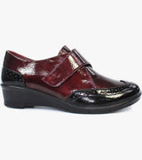 Nell Ladies Burgundy Casual Shoes