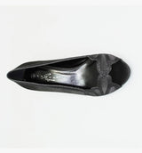 Dalia Black Peep Toe Court Shoes
