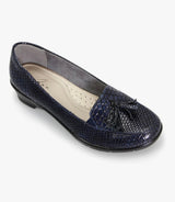 Montana Navy Tassle Shoe