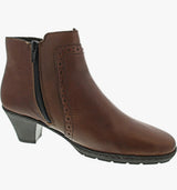 Rieker Billow 57186 Ladies Cognac Ankle Boots