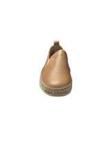 Fiona Ladies Beige Leather Slip on Shoes