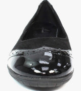 Evisa Ladies Black Comfort Pumps